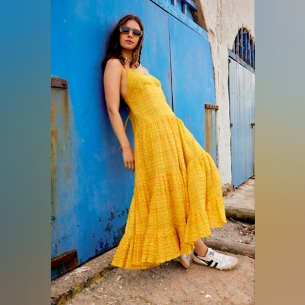 Free people marigold maxi dress